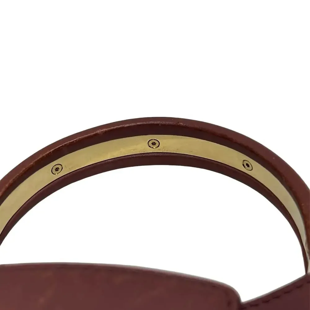 Salvatore Ferragamo Gancini Handbag Purple Gold